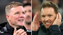 Eddie Howe and Julian Nagelsmann Emerge as Early Contenders for Manchester United Job
