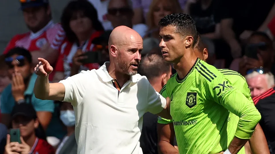Erik ten Hag Slams Cristiano Ronaldo Over Manchester United Exit — Photo: AFP