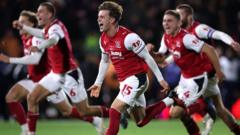 Arsenal suffer historic League Cup shock after penalty shootout defeat to Fleetwood Town