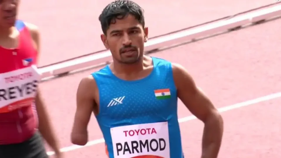 Parmod Bijarnia Secures Silver Medal in Men's 1500m T46 at Asian Para Games — Photo: X (Formerly Twitter)