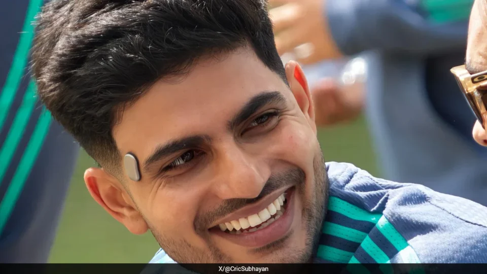 Shubman Gill Trials AI Fitness Gadget During India Nets Session in Auckland — Photo: X (Twitter)