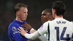 Tottenham Secure Rare Away Victory Over Chelsea After Penders Own Goal and Palmer Red Card